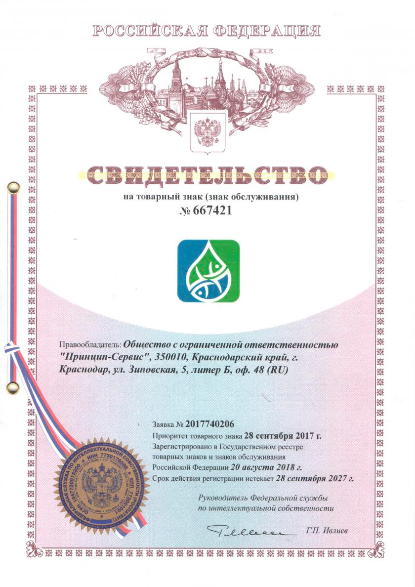 Свидетельство о регистрации товарного знака